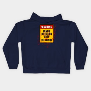 Zombie Infection Area Kids Hoodie